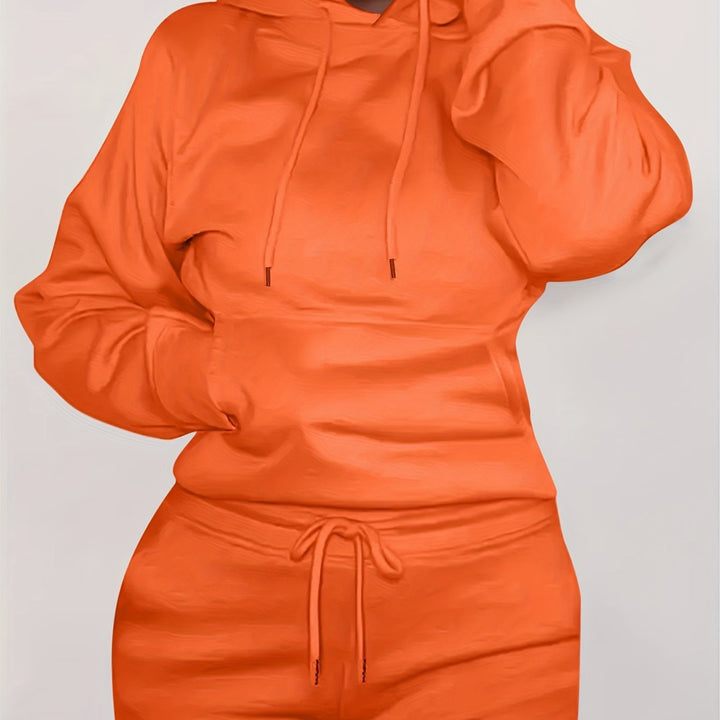 Ladies comfortable Hoodie with kangaroo pocket and elastic waist Lune London
