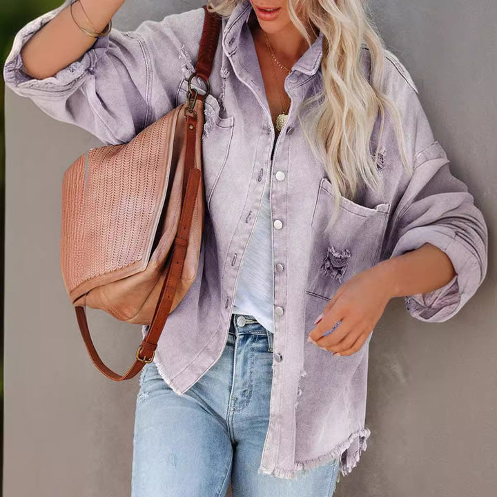 Chic & Stil oversized denim shirt for women