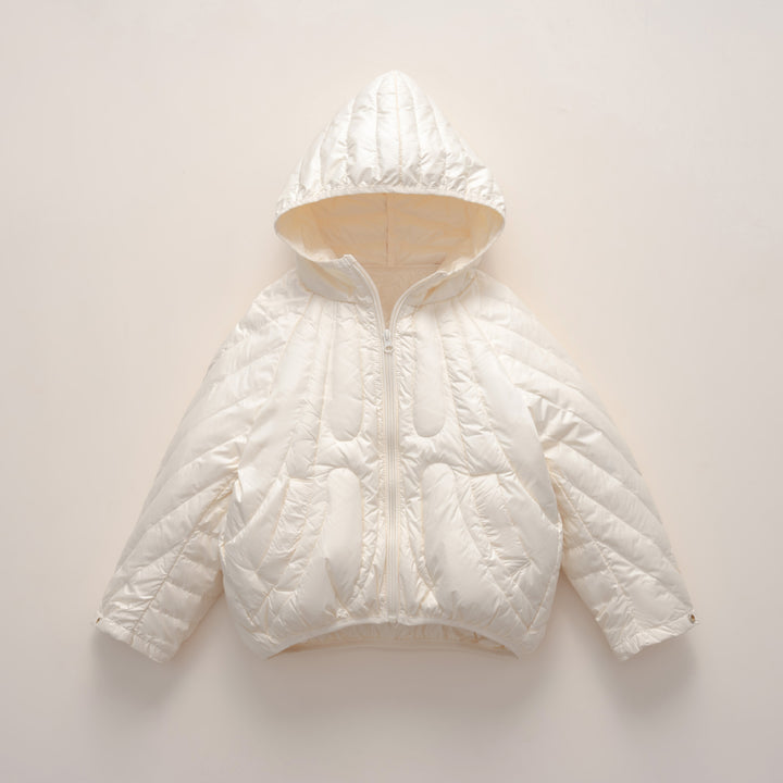 Women's quilted jacket with hood and chic and stylish design