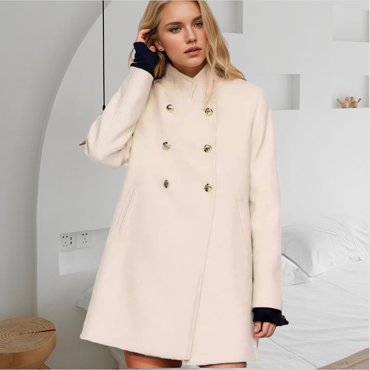 Women double-breasted coat modern cut Lune London