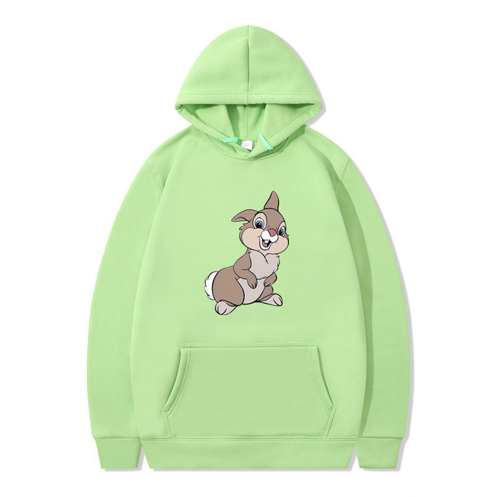 Women's hooded sweatshirt with cute rabbit design and comfortable kangaroo pockets Lune London