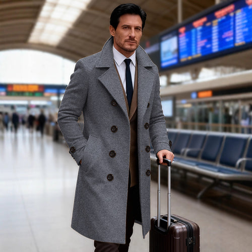 Elegant double tunnel coat for men Lune London