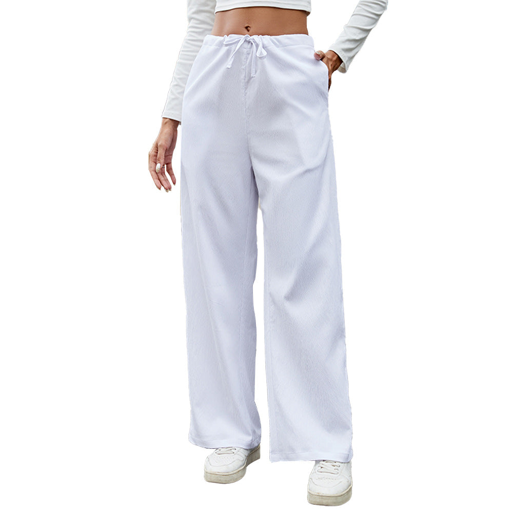 Pantalons de jogging amples pour femmes avec taille élastique et poches pratiques Chic & Stil