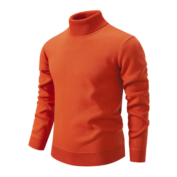 Men's soft knit turtleneck sweater with structured design Lune London