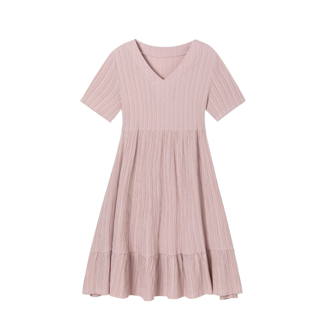 Ladies V neck midi dress Lune London