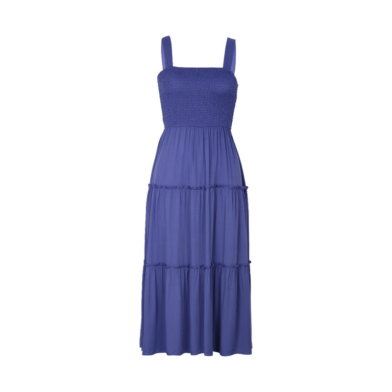 Women’s tiered dress with gathered top Lune London