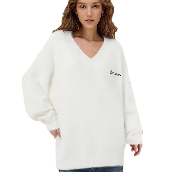 Women soft V neck sweater Lune London
