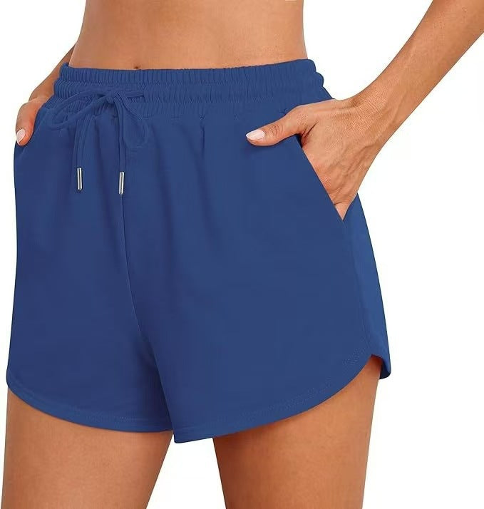 Women's casual trousers in a relaxed fit with an elastic waistband and side pockets Lune London