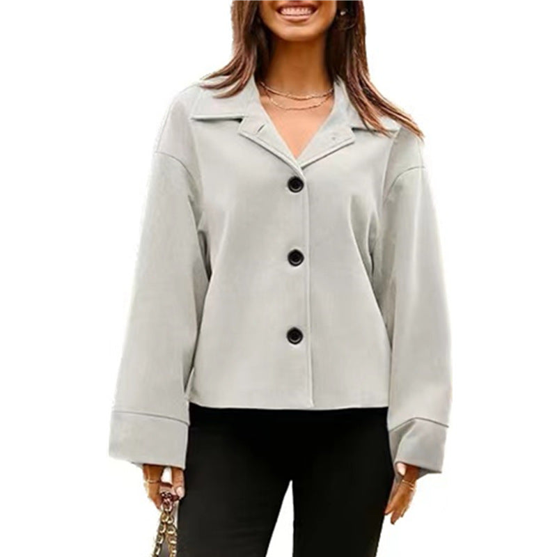 Women's fashion oversized blazer jacket with elegant chic cut and style