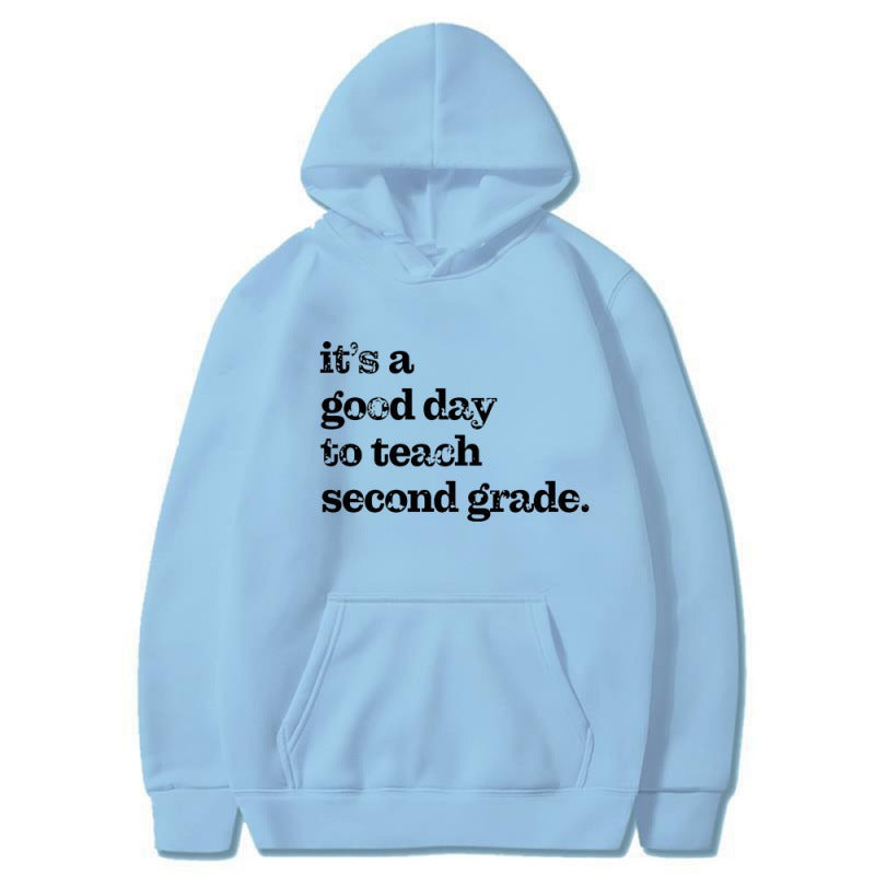 Women's hoodie with inspiring teacher quote and comfortable fit Lune London