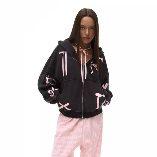 Oversized hoodie for women with a high-impact stripe design Lune London