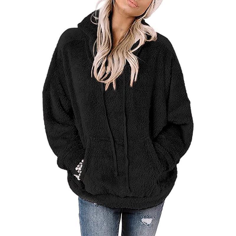 Women's Plush Fleece Pullover Hoodie Lune London