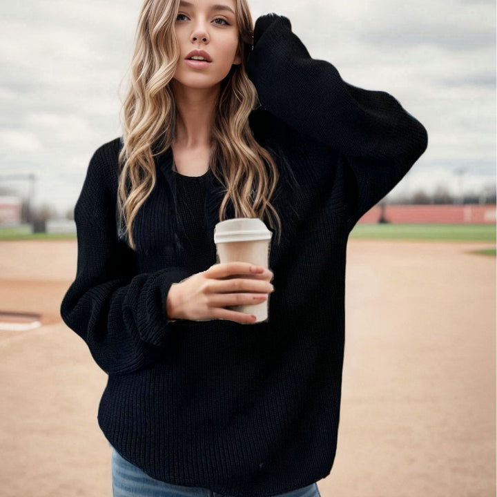 Oversized casual sweater for women in soft knit Lune London