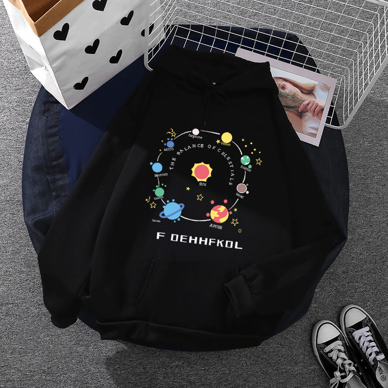 Women's hoodie with unique space motif Chic & Stil