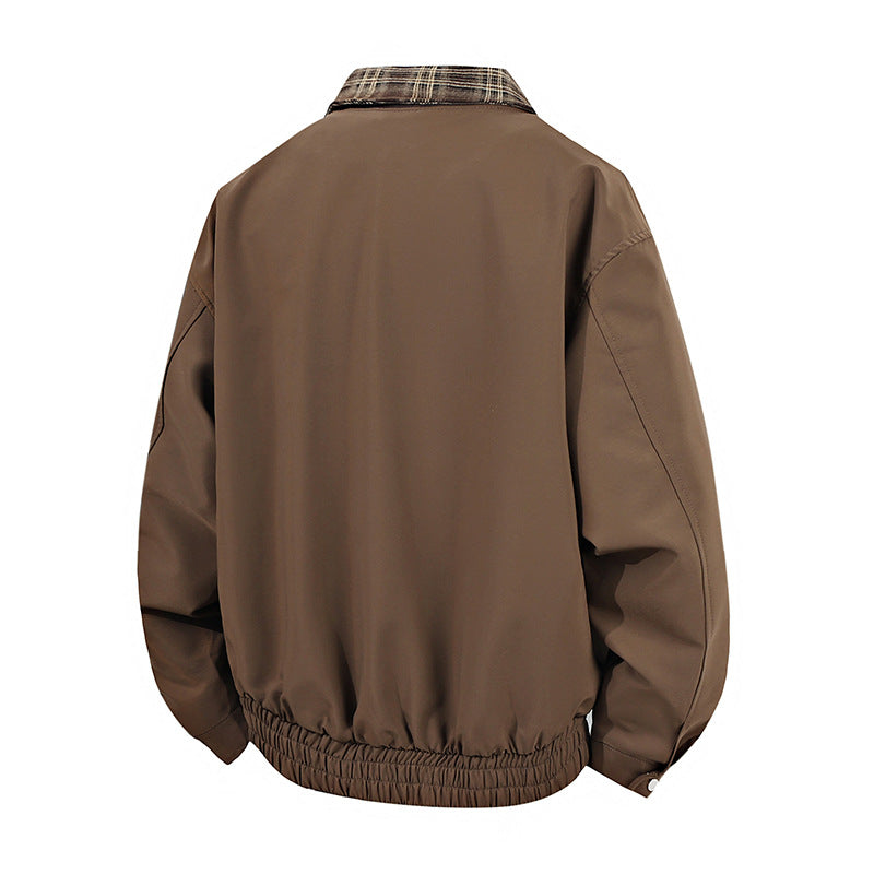 Casual transition jacket for men with high collar and elastic waist Lune London