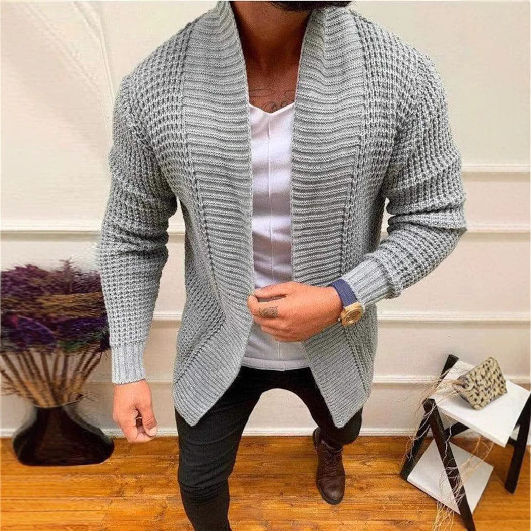 Men's knit jacket with modern fit Lune London