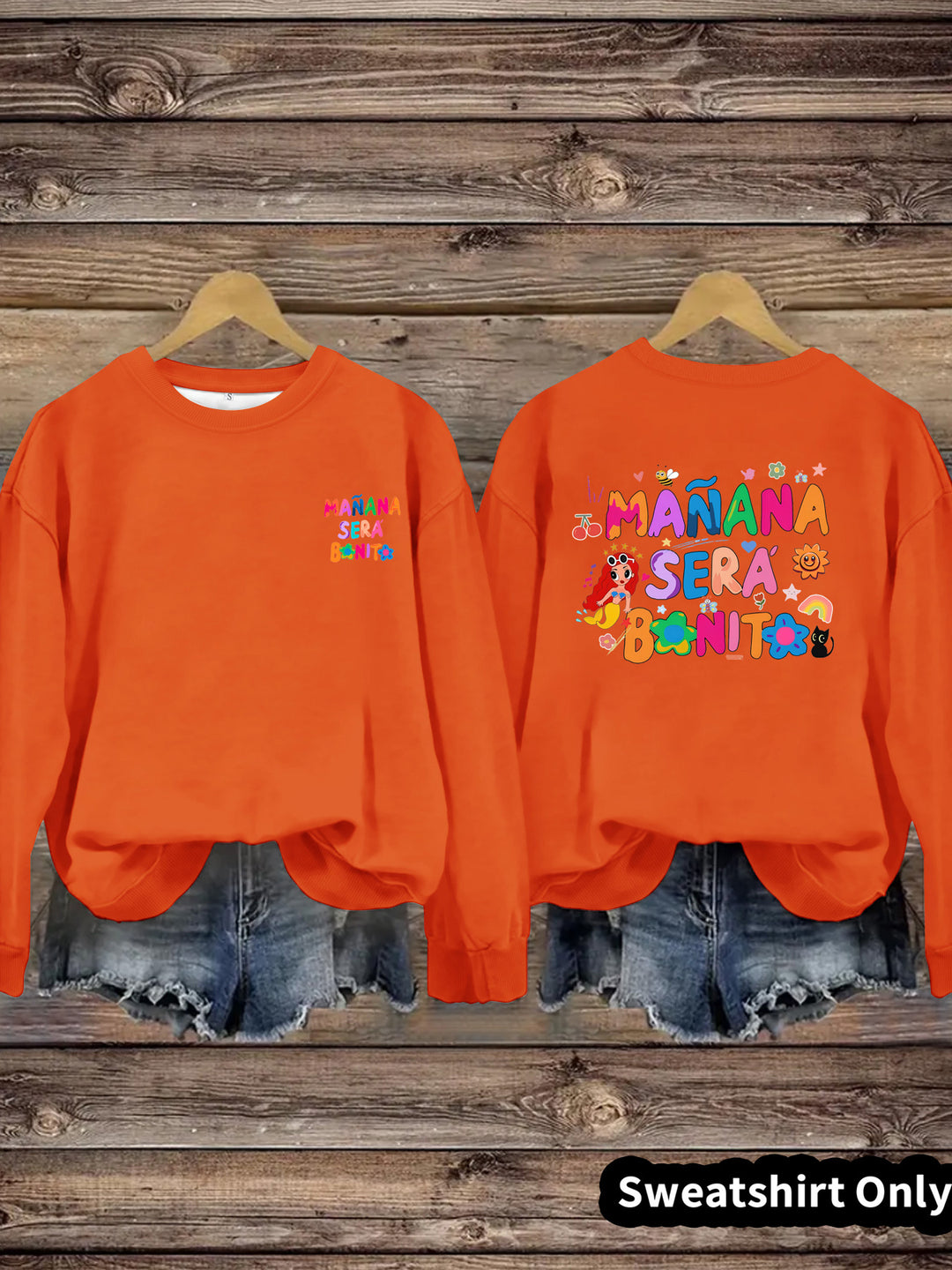 Sweat-shirt pour femmes avec imprimé coloré ludique et coupe décontractée Chic & Stil