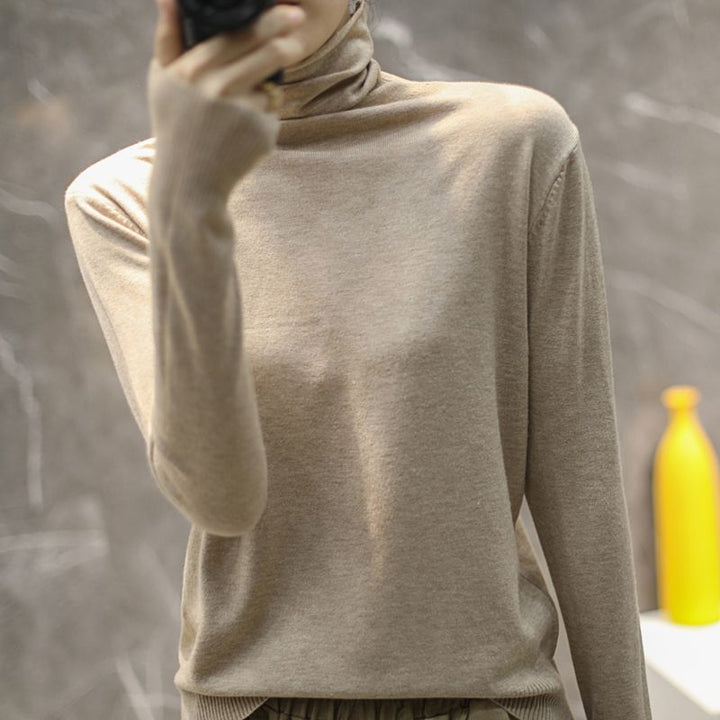 Pull col roulé de haute qualité pour femmes Chic & Stil
