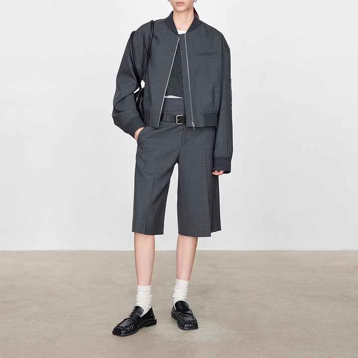 Veste courte féminine à la mode et décontractée avec coupe ample Chic & Stil