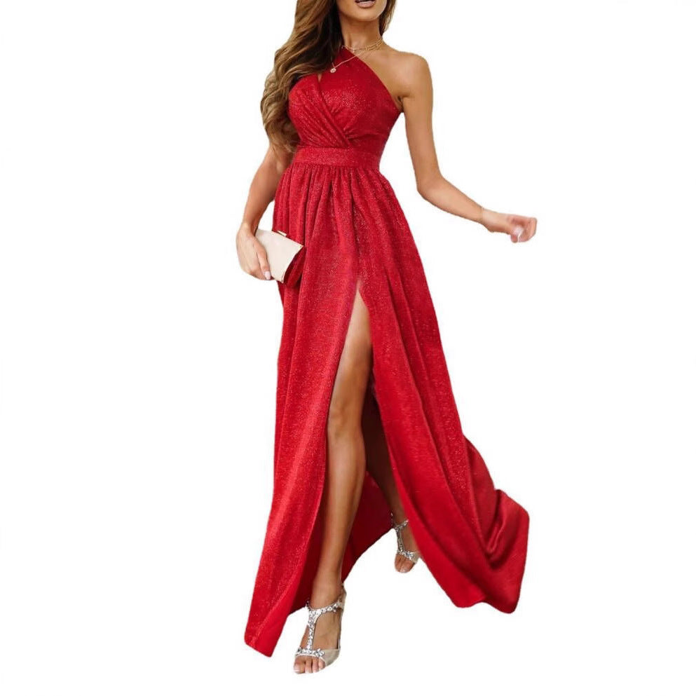 Elegant asymmetrical evening dress Lune London for women