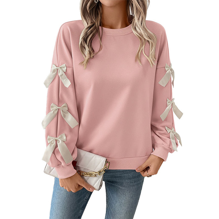 Pull surdimensionné pour femme avec détails de nœud ludiques Chic & Stil