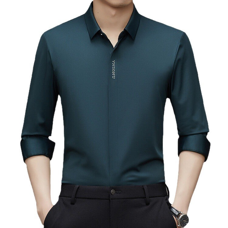 Trendy long-sleeve shirt for men with innovative moisture management Lune London