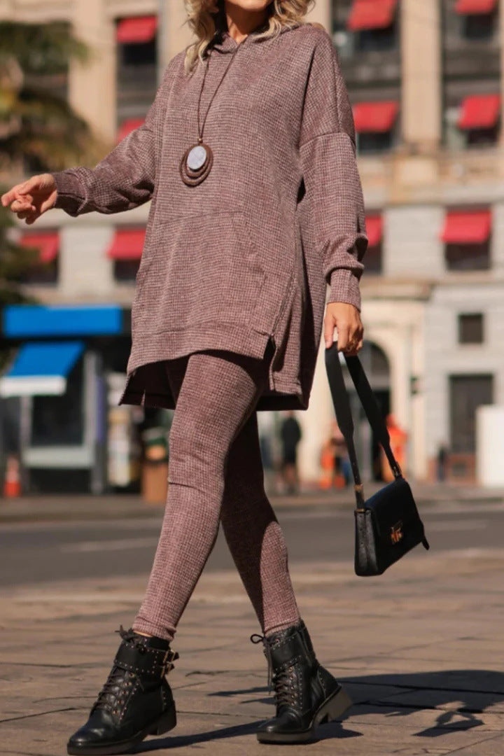 Ladies look the casual hoodie with Lune London leggings