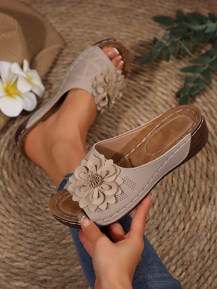 Lune London Decorative Flower Strap Sandals for Women