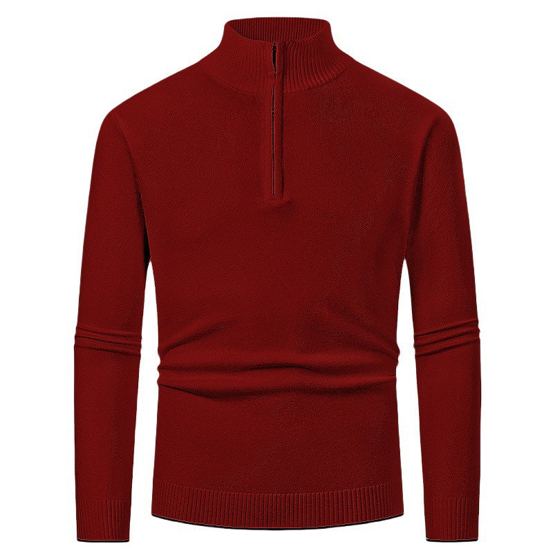 Elegant pullover for men with a turtleneck and full zipper Lune London