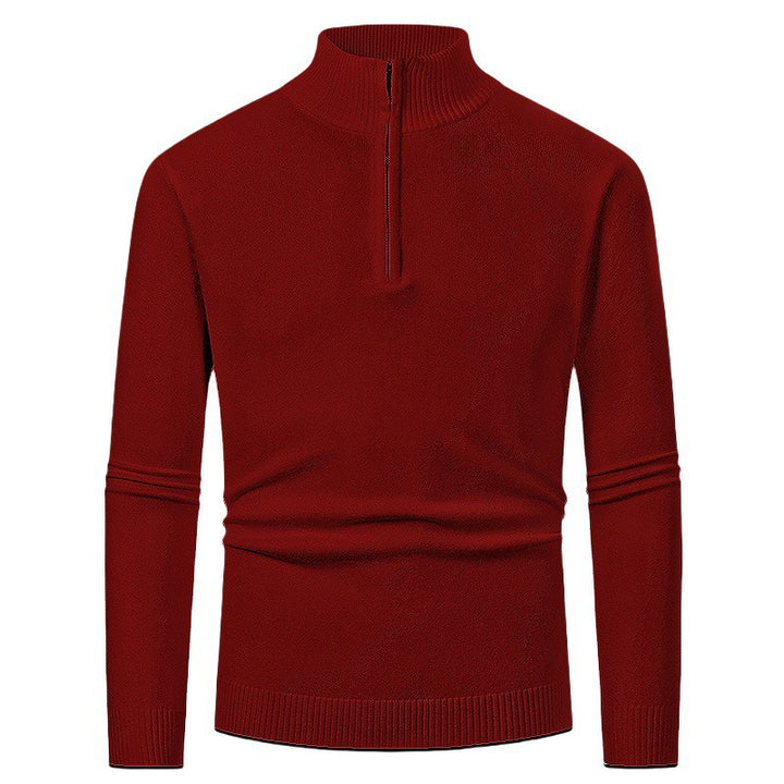 Elegant pullover for men with a turtleneck and full zipper Lune London