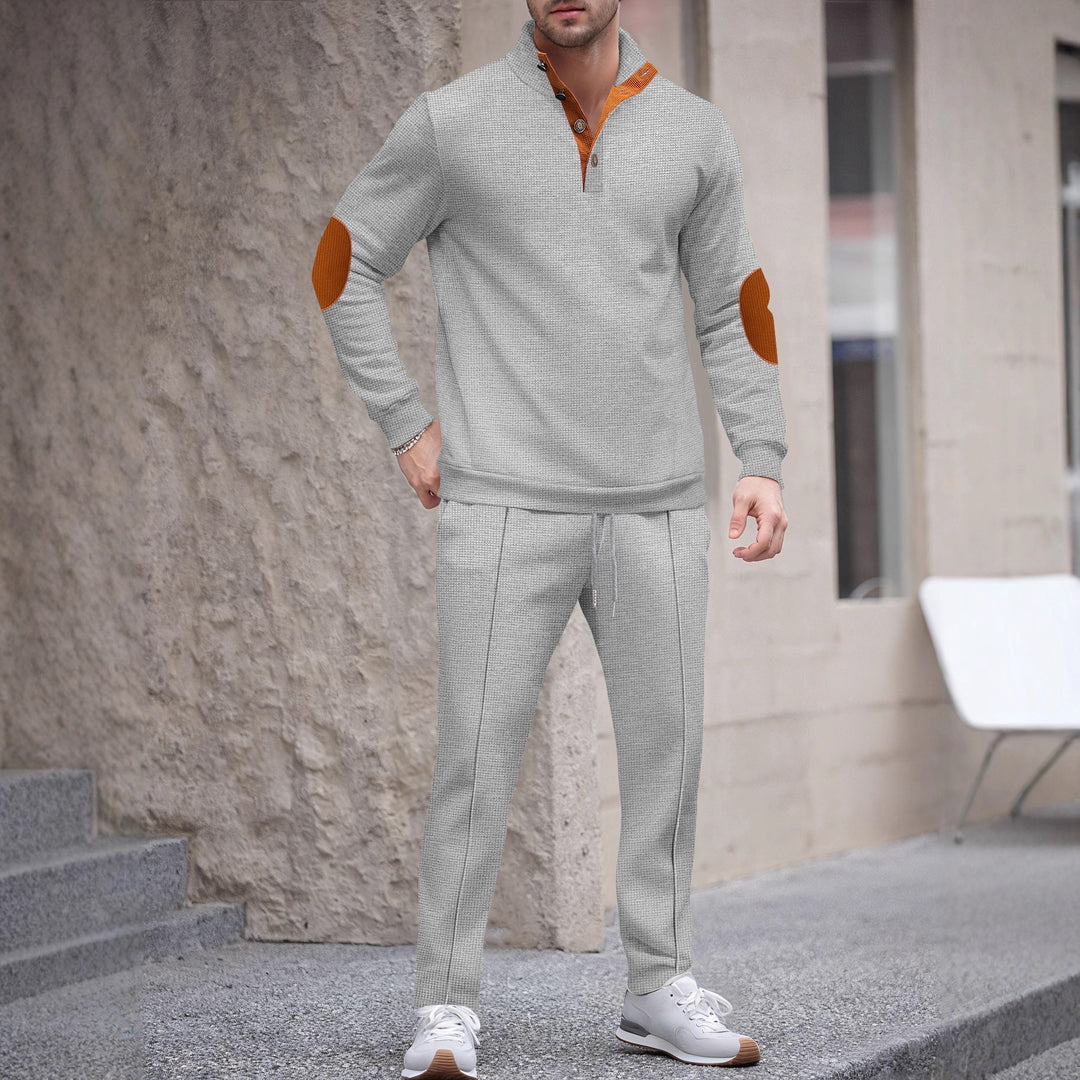 Men's sports set with modern collar and elegant applications Lune London