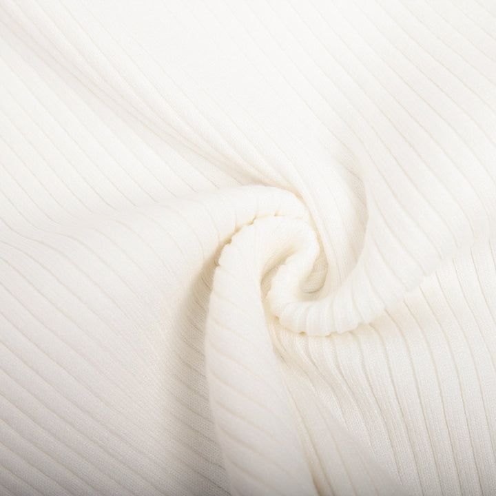 Ladies Elegant Ribbed Sweater with Deep V Neck Lune London