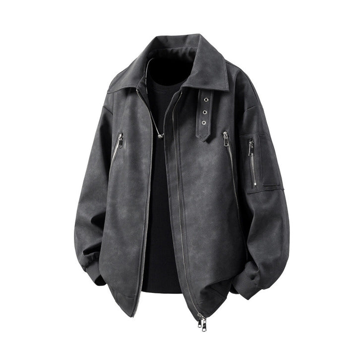 Men's transitional jacket with an innovative design and multifunctional zip pockets Lune London