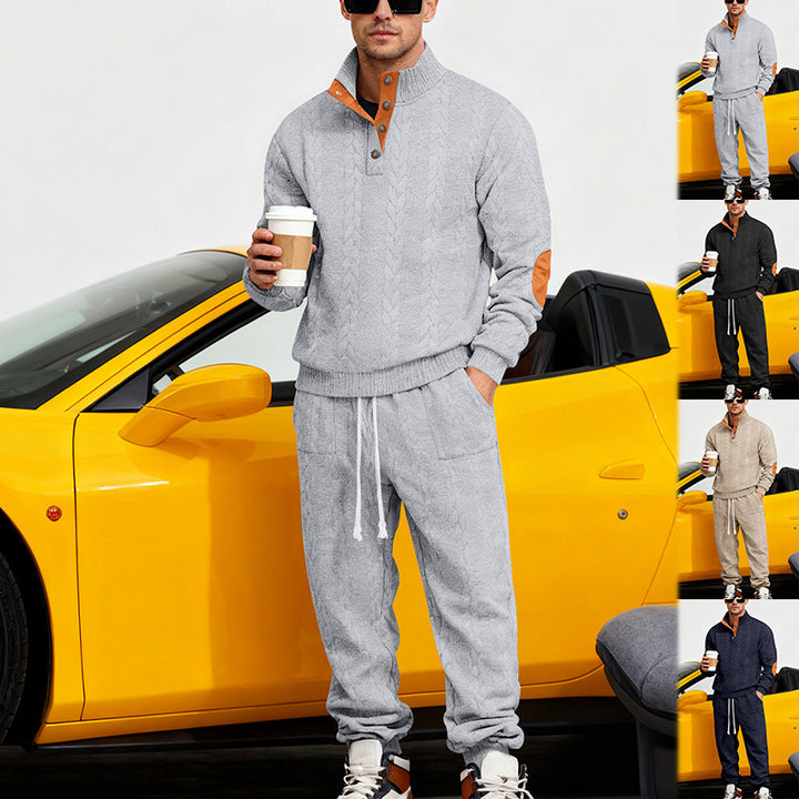 Men's comfortable knitted sweater and tracksuit set Lune London