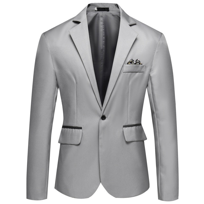 Men's Blazer Elegant with Matte Satin Surface and Chic and Stylish Button Details