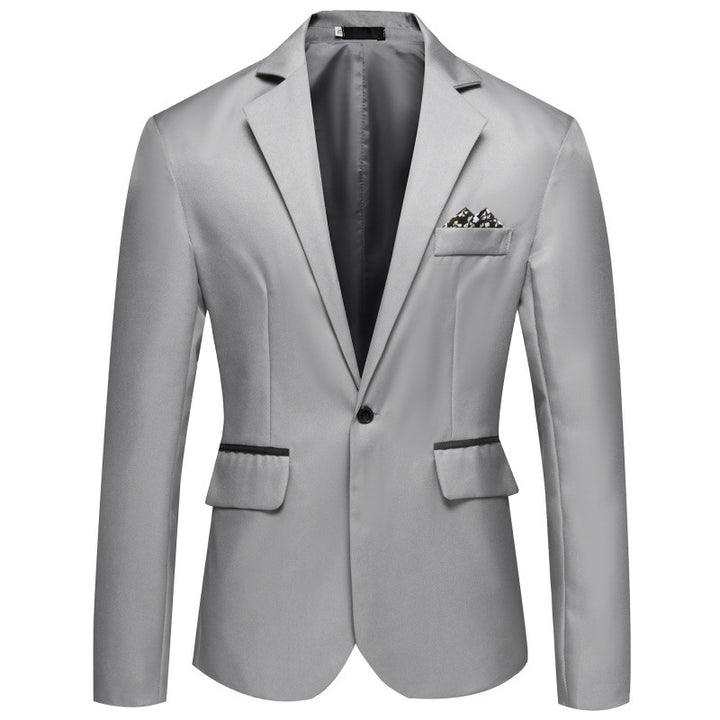 Men's Blazer Elegant with Matte Satin Surface and Chic and Stylish Button Details