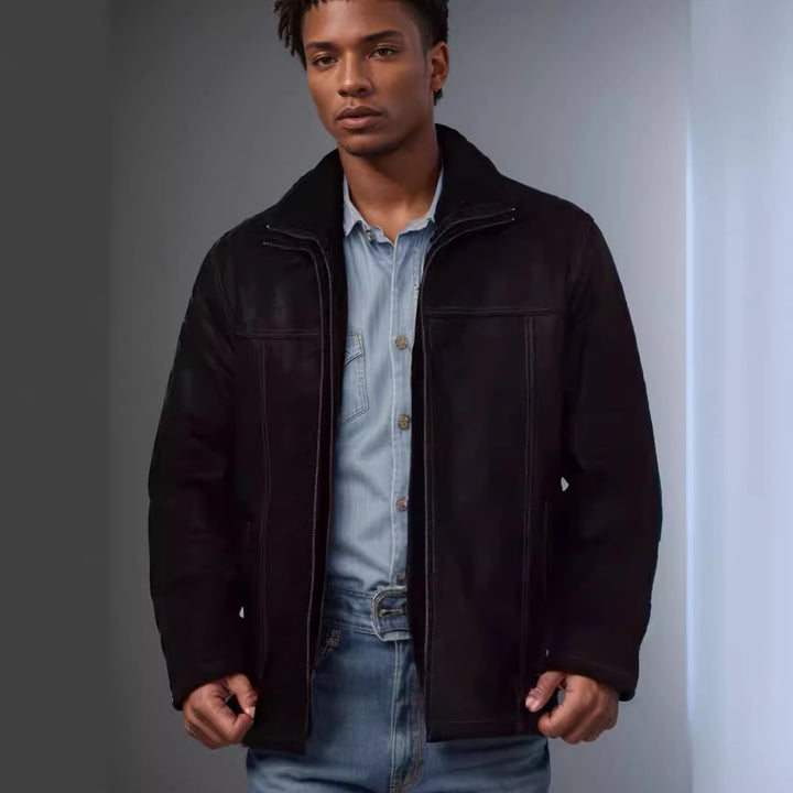 Luxurious genuine leather jacket for men Lune London