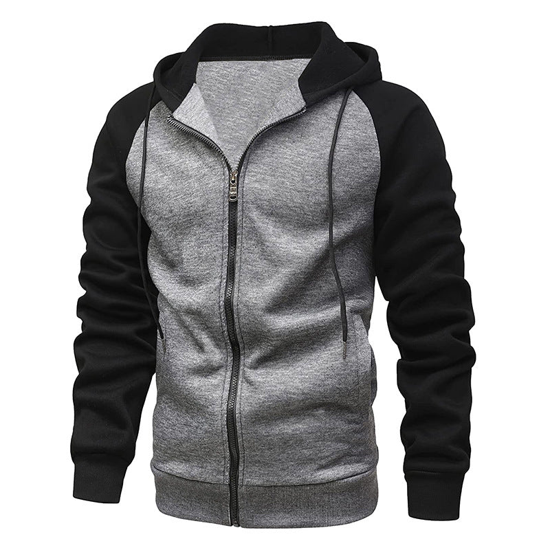Casual hooded jacket for men with contrasting sleeves Lune London