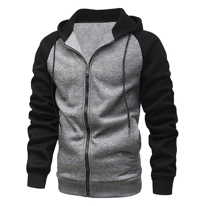 Casual hooded jacket for men with contrasting sleeves Lune London