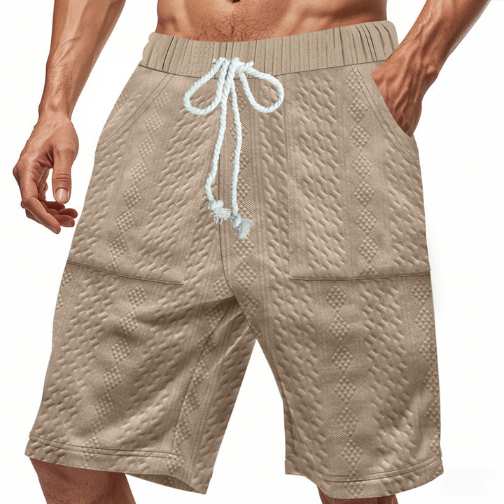 Shorts de bain sportifs pour hommes avec taille élastique et cordon de serrage Lune London