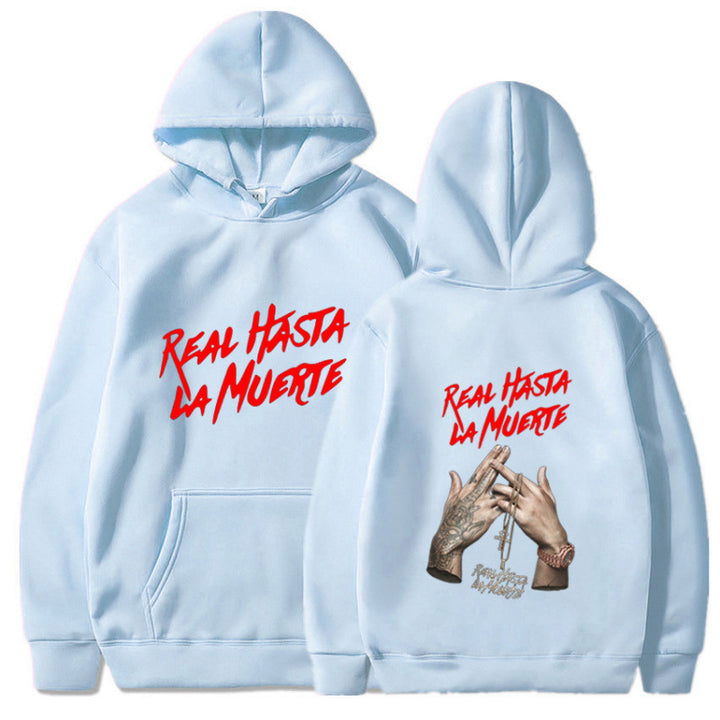 Women's hoodie with eye-catching lettering in urban style Lune London