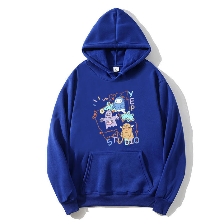Women's hoodie with playful cartoon design Chic & Stil