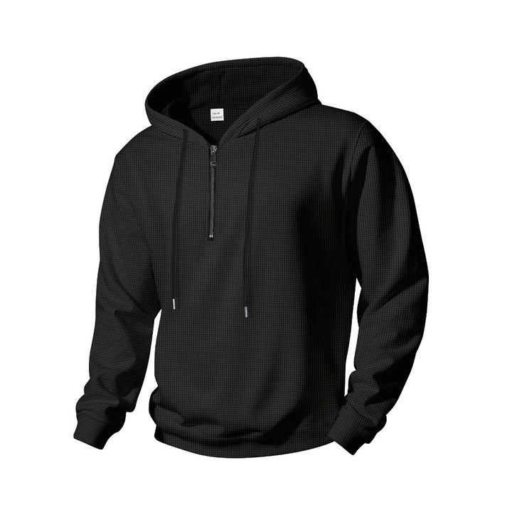 Men's Sporty Hoodie with Half-Zip Closure Lune London