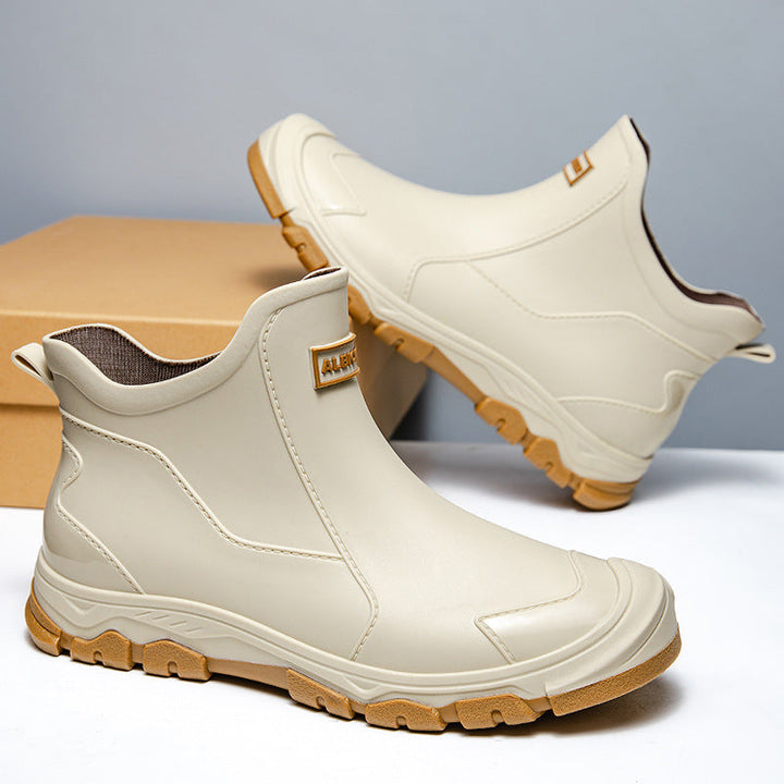 Men's Rubber Boots with Non-Slip Sole and Flexible Entry Lune London