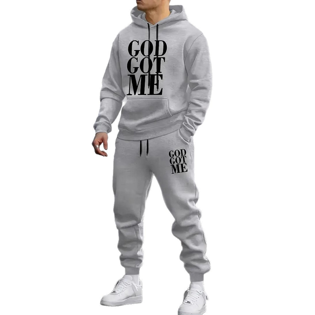 Men's tracksuit with modern statement print Chic & Stil
