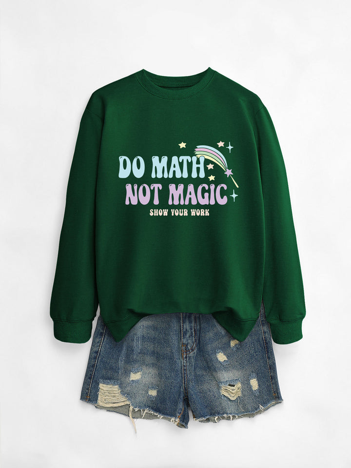 Sweat-shirt décontracté pour femmes avec motif de mathématiques inspirant Chic & Stil