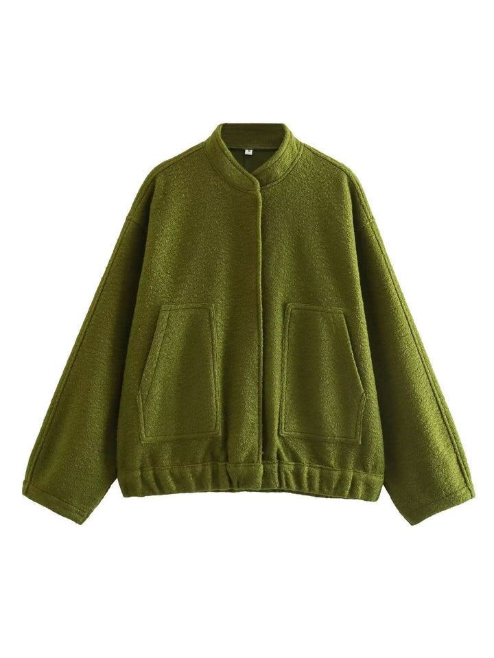 Transitional jacket for women with a modern fabric blend and practical pockets Lune London