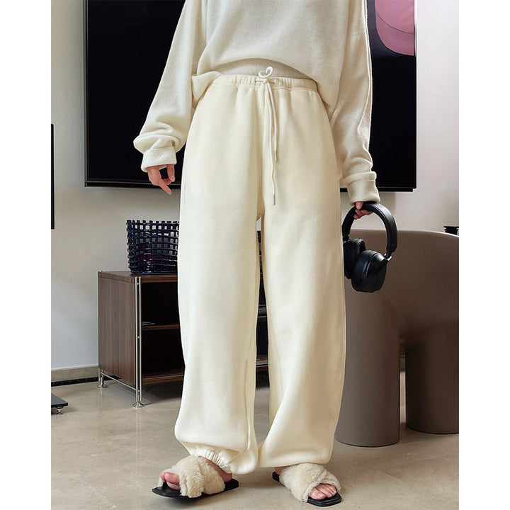 Pantalon de loisirs confortable pour femmes avec taille élastique et détails modernes Chic & Stil