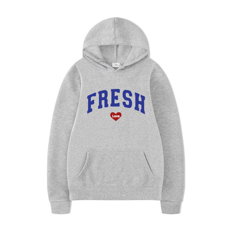 Women's hoodie with playful lettering and soft inner fleece Lune London