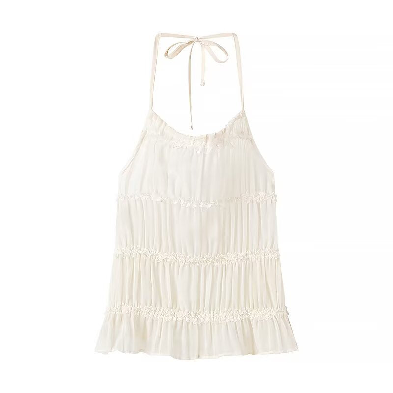 Maxi skirt for women with elastic waist and playful ruffle design Lune London
